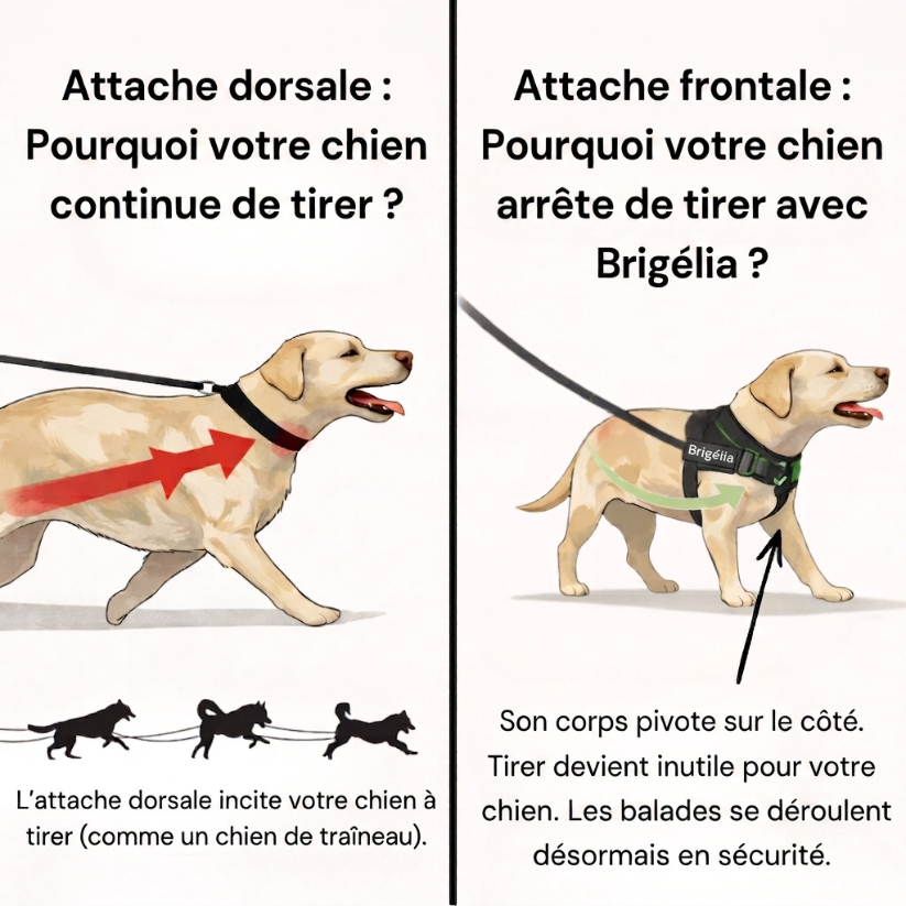 Harnais Anti-Traction pour Chien